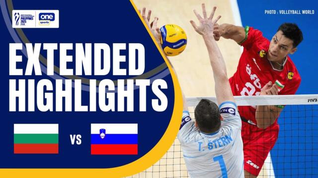 SLOVENIA vs. BULGARIA | EXTENDED HIGHLIGHTS | 2025 FIVB MEN’S WORLD CHAMPIONSHIP | SEPT 15, 2025