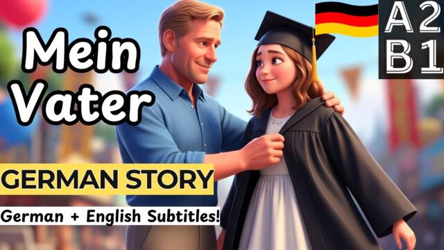 Mein Vater ❤️ | German Story for A2–B1 Learners (with English Subtitles)