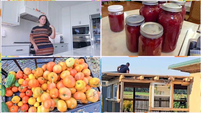 СЕРИАЛ СЕЛЬЧАНКА В АМЕРИКЕ .СТРОЙКА. ГОТОВКА.СОБИРАЕМ УРОЖАЙ.