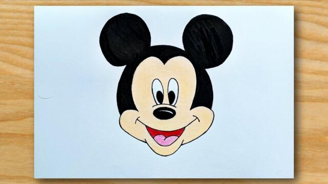 How To Draw Mickey Mouse For Beginners || Mickey Mouse Drawing step-by-step.