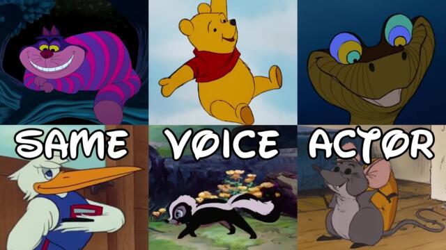 Reused Voice Actors in Old Disney Movies: Compilation