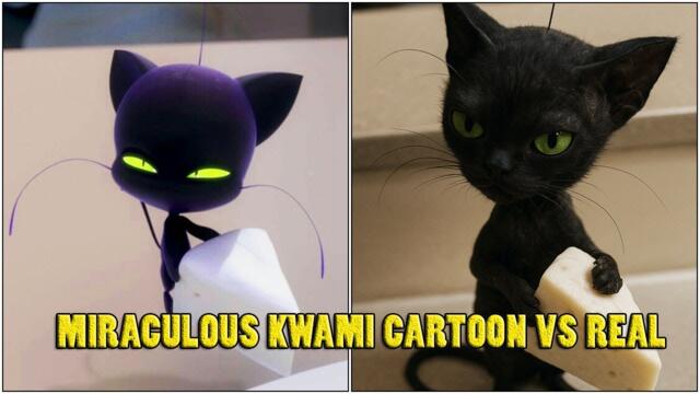 MIRACULOUS KWAMI | CARTOON VS REAL LIFE