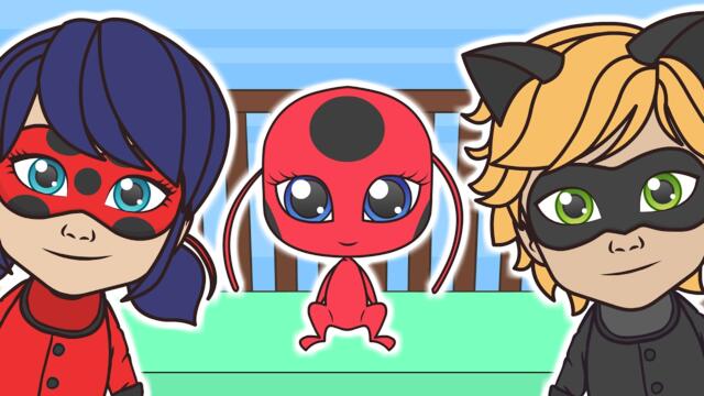 🌟 LADYBUG CINCO PEQUEÑOS BEBÉS 🌟 con Cat Noir, Ladybug | Canciones Infantiles | Dibujos Animados
