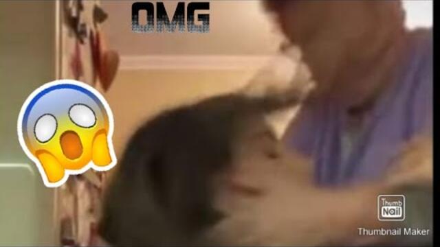 Луда баба бие момиче на Live.