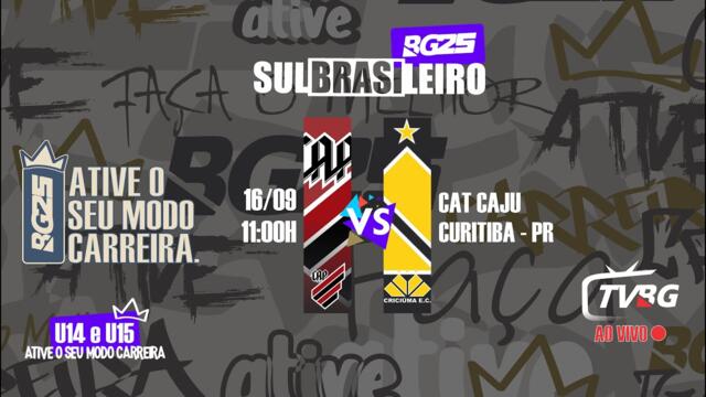| AO VIVO | SULBRASILEIRO BG25 U15 | C. ATHLETICO PR x CRICIUMA