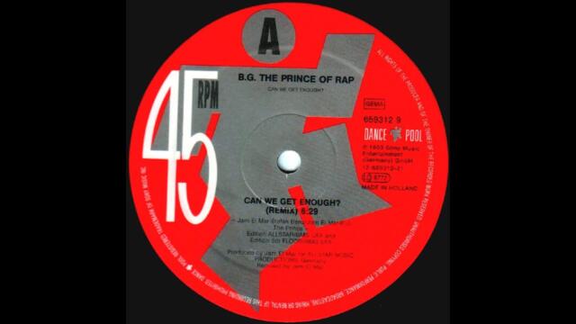 B.G. The Prince Of Rap - Can We Get Enough (Remix) #germany #1993 #eurodance