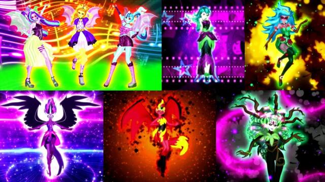 【MMD】Equestria Girls ☆ All Villains Transformations「FANMADE」