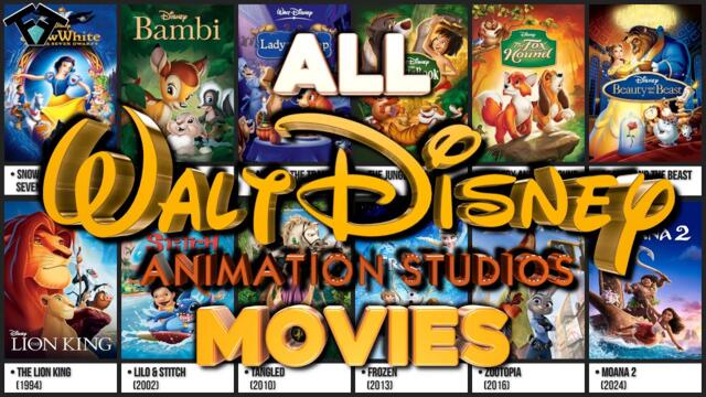 All Walt Disney Animation Movies (1937-2027)