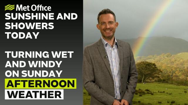 13/09/2025 - Sunny spells and showers - Afternoon Weather Forecast UK - Met Office Weather