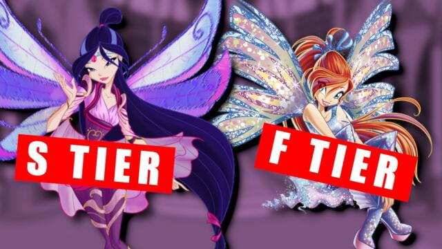 Tier Ranking EVERY Winx Club Transformation Design (help)