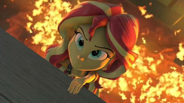 My Little Pony Equestria Girls - Sunset Shimmer's Nightmare - Cliffhanging