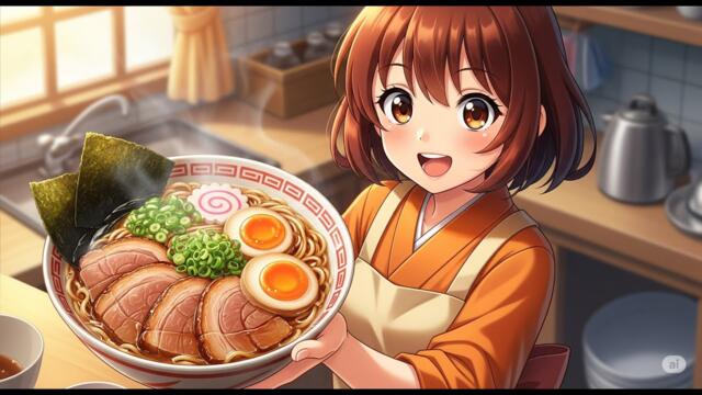 Making a Cozy Ghibli-Inspired Ramen ✨ | A Relaxing Kitchen Story