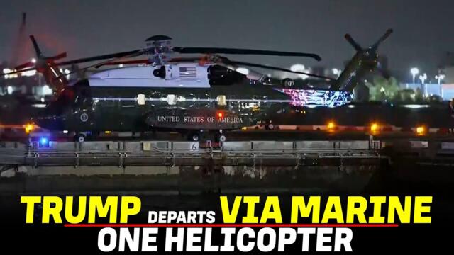 LIVE: US President Trump departs via marine one helicopter | Donald Trump | Washington DC