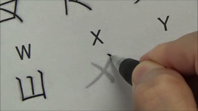 How to write Japanese style alphabet