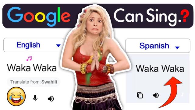Google sings WAKA WAKA ⚽️ | Google Translate 🤖 | Aju Jonn |  #worldcup2022qualification