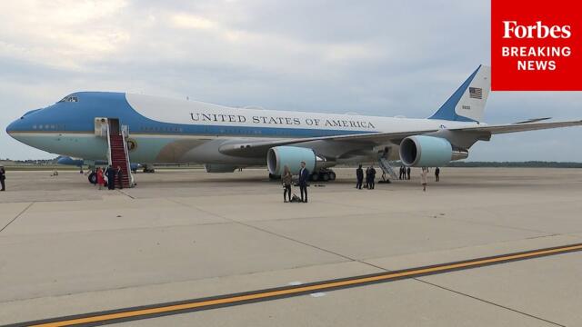 LIVE: President Trump Departs For England On Air Force One