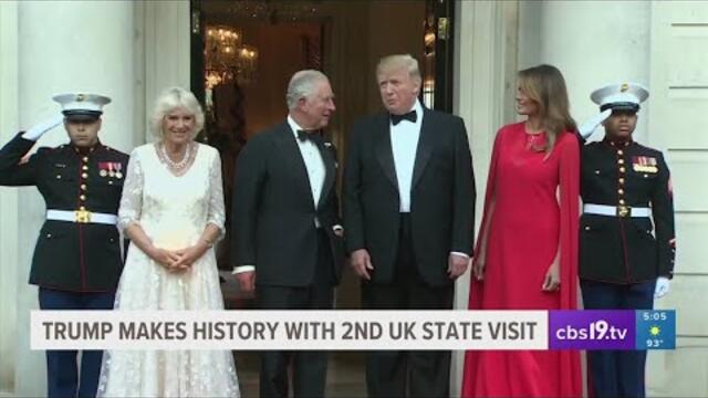 Trump arrives in London for historic second U.K. state visit