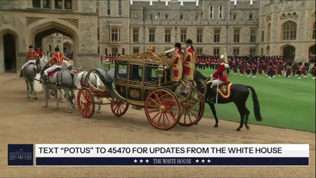 President Trump and the First Lady Participate in a Windsor Castle Arrival Ceremony