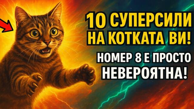 10 суперсили на котката ви 🐈‍⬛ Номер 8 е просто НЕВЕРОЯТНА!