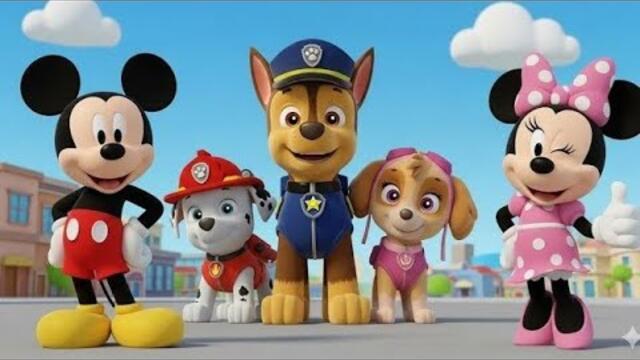 Mickey Mouse 🐭, Minnie Mouse 🎀 & Paw Patrol 🐶🚒 | Fun Cartoon Adventure 3 🌟 | Kids Songs