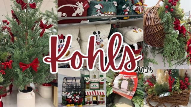 Kohl's Christmas Shop With Me 2025 | Pretty Decor Finds | Mickey Mouse  Villages