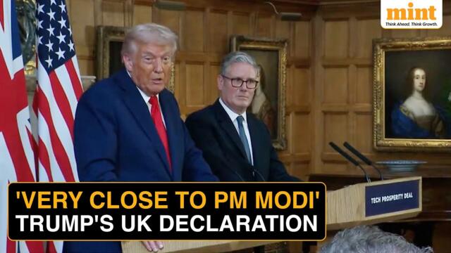 U.S. President Trump Declares 'Good Relations With PM Modi' During UK Trip: WATCH