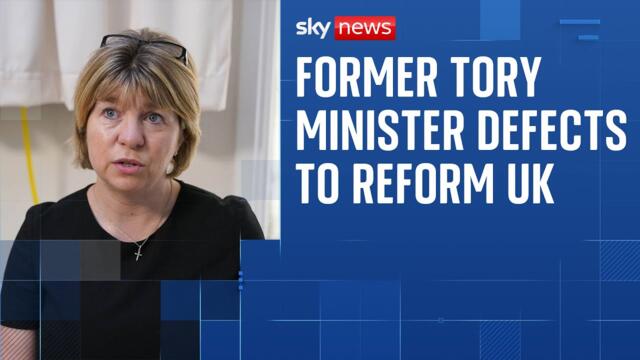 Former Tory minister defects to Reform UK