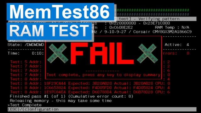 How To Use Memtest86 - Test your RAM