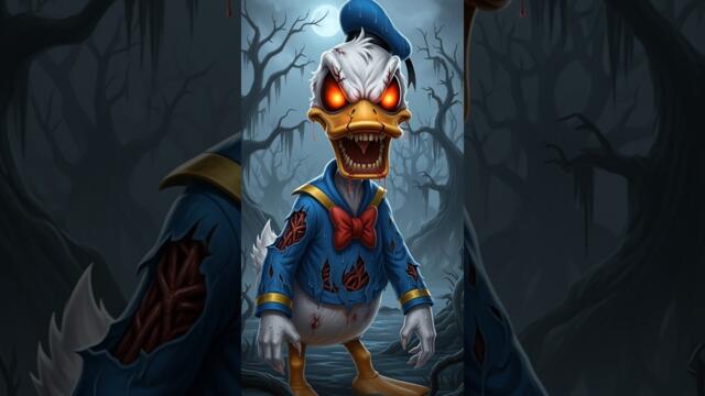 Horror Version Of Mickey Mouse Characters #shorts #horror #viral #trending