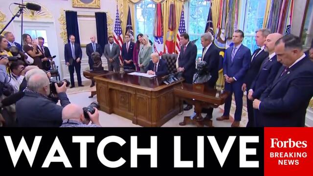 WATCH LIVE: President Trump Signs A Presidential Memorandum In The Oval Office