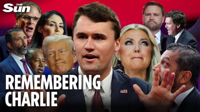 Charlie Kirk's wife Erika breaks down as she 'forgives his killer' at funeral