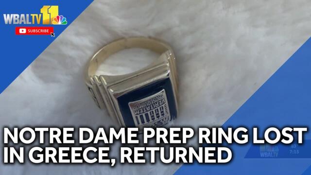 Family returns lost ring found in Greece to Notre Dame Prep grad