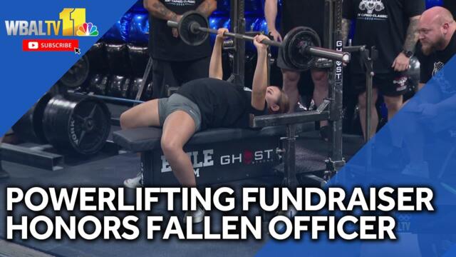 Officers powerlift to raise funds for Amy Caprio Classic