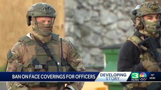 California law enforcement, activists, White House react to new law banning face coverings for of...