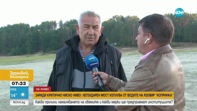 Критично ниското ниво на язовир Копринка