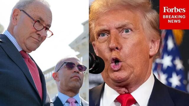 Trump Says He'll Accept Jeffries And Schumer's Request To Meet As Government Shutdown Looms