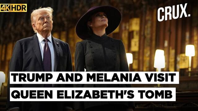 President Donald Trump Visits Queen Elizabeth's Burial Site At St George's Chapel In Windsor | 4K
