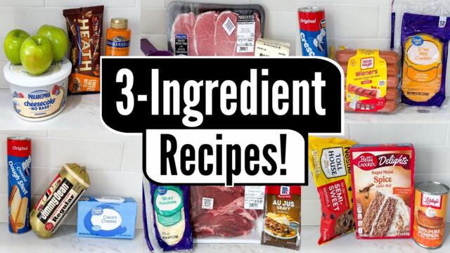 9 SHOCKINGLY Easy 3-Ingredient Recipes | Simple, Budget-Friendly & Delicious Meals | Julia Pacheco