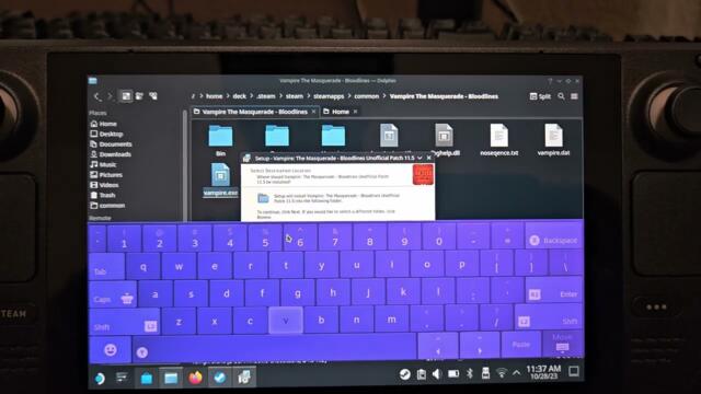 How to install the Vampire the Masquerade - Bloodlines Unofficial Patch on Steam Deck!!!