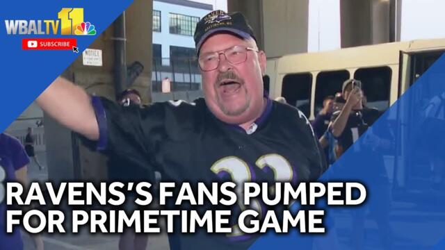Fans flock to M&T Bank Stadium for Ravens primetime game