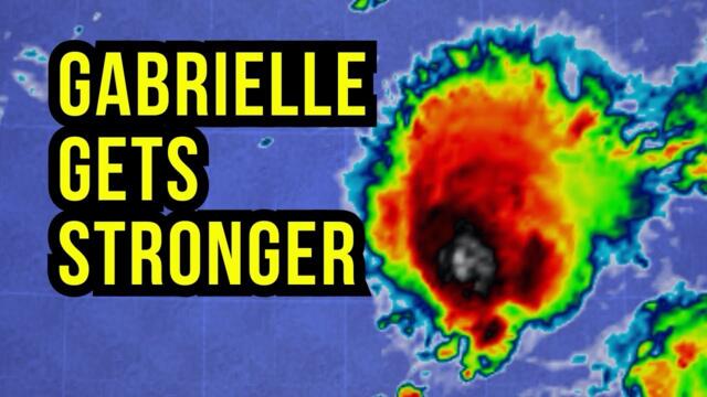 Tropical Storm Gabrielle will become a Hurricane...