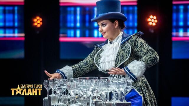 Улияна Лузан представя оригинален номер с чаши I България търси талант