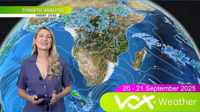 20-21 September 2025 | Vox Weather WEEKEND Forecast