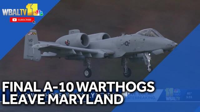 Deactivation ceremony held for Maryland's A-10s