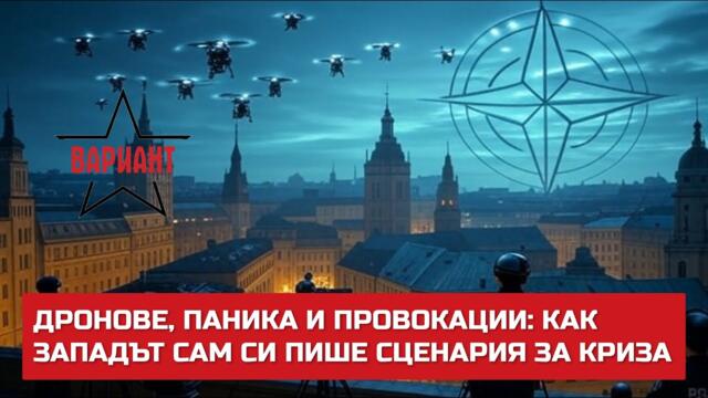 ДРОНОВЕ, ПАНИКА И ПРОВОКАЦИИ: КАК ЗАПАДЪТ САМ СИ ПИШЕ СЦЕНАРИЯ ЗА КРИЗА,  Вариант #645
