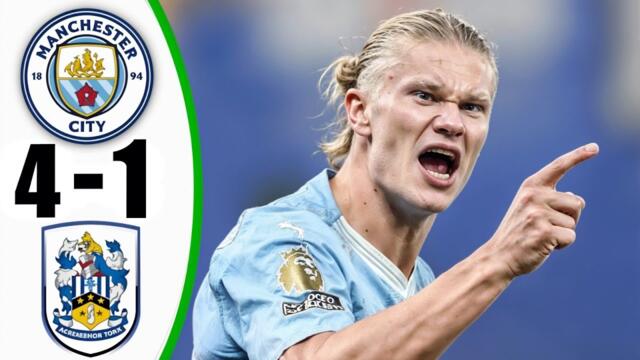 Manchester City vs Huddersfield Town 4-1 - All Goals & Highlights - 2025