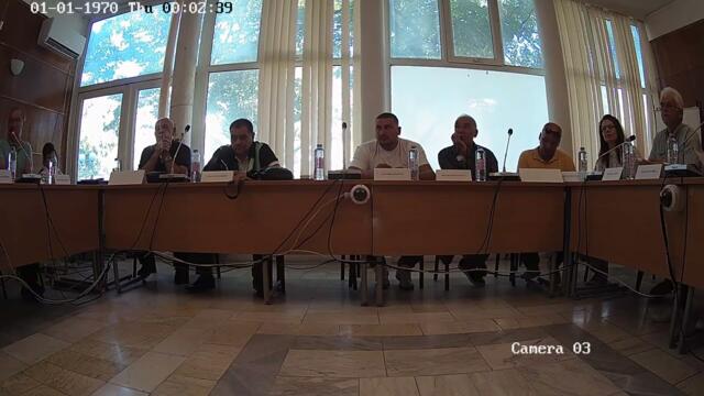 Видеозаписи от 39-то извънредно заседание на Общински съвет – Твърдица, 19.09.2025 г. - камера 3
