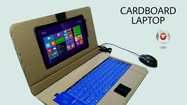 cara membuat laptop dari kardus bekas 💻