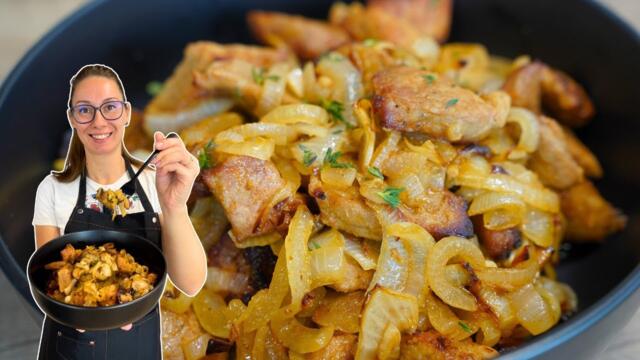 Крехки свински късчета с лук в Еър Фрайър Cosori Turbo Power Pro