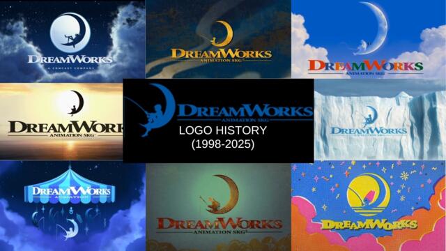 DreamWorks Animation Logo Evolution Including Dog Man (1998-2025)